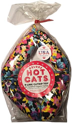 Наденица от коча Deluxe Hot Cats Four Линк Variety Design 17дюймов с пълнеж от органични коча