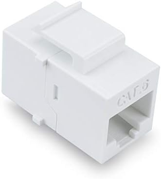 Трапецеидальный конектор Cat6, 20 броя Конектори RJ45, съвместим с устройства с Ethernet Cat7/6/6e/5/5e - Бял
