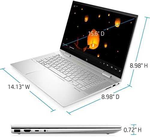 Лаптоп HP 2022 Envy X360 с 15.6-инчов сензорен екран, FHD IPS 2-в-1, на 12-та процесор Intel Core i7-1260P, 12-ядрена графика Iris