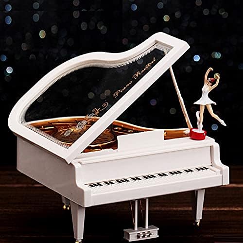 DOUBA Нова Романтична Класическият Модел на Пиано на Музикална Ковчег Танцуваща Балерина Ръкохватка Музикални Кутии Рожден Ден, Сватба Любовта