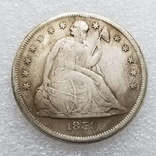 QINGFENG 4 Вида Стаи г. в САЩ 1859, 1870, 1871, 1873 S Версия на седалката С Флага Възпоменателна Монета Сребърен долар на САЩ