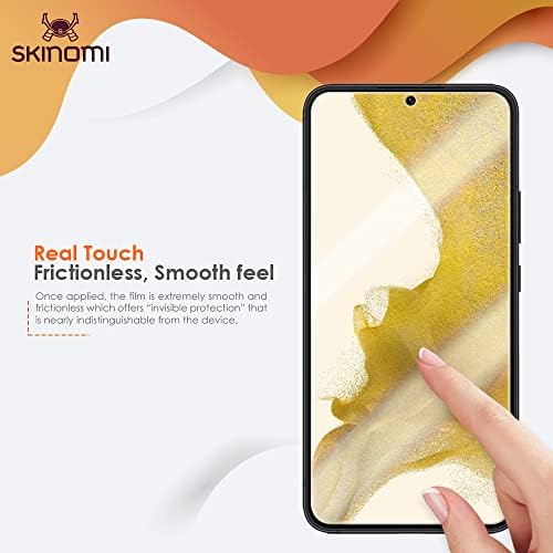 Защитно фолио Skinomi, съвместима с Samsung Galaxy S22 (2 опаковки), Прозрачен филм TechSkin TPU Anti-Bubble HD