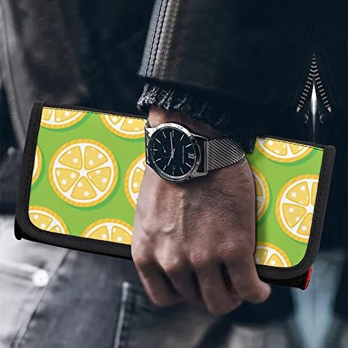Калъф за носене с аромат на Лимон за Ключа, Защитна Чанта За Съхранение с Отделения за карти игра