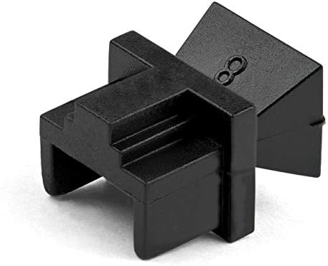 StarTech.com 100 Опаковки пылезащитных седалките RJ - 45 за многократна употреба Заглушающий конектор RJ-45 / Прахоустойчив капачка - Защита /за Блокирането на портове Ethernet /LAN -