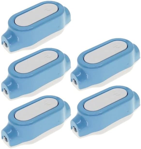 5 Опаковки - Вграден Бутон на Кабела за включване/изключване Max AC250V 10Amp - (Цвят: синьо)