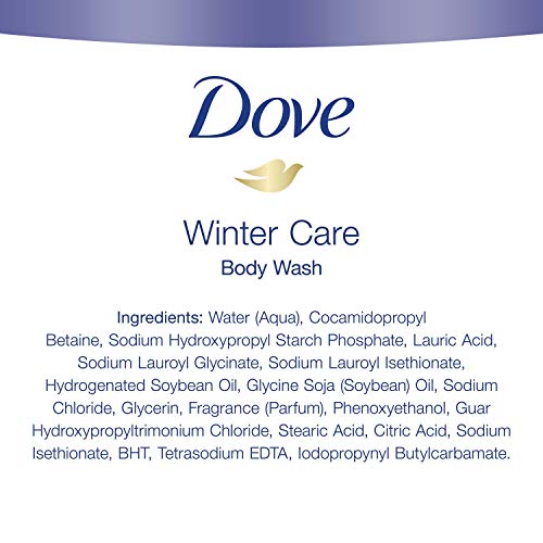 Препарат за измиване на тяло на Dove за подхранване и овлажняване на суха кожа Зимна грижа за по-мека и разглаживающейся на кожата Само след Един душ 22 грама, 4 порции