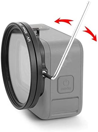 MOUDOAUER 52 ММ Алуминиева Сплав UV Филтър на Обектива Преходни Пръстен за GoPro Hero 9/10 Черна Камера Дубликат Част Аксесоар