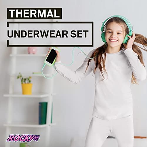 Топлинна бельо Rocky за момичета (Комплект с термални кальсонами), Риза и Панталони, Основен слой с Гамаши /Ски топене / Екстремен студ