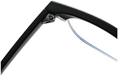 JATUKE Ретро Полуободковые Сини Светозащитные Очила С Полукадровой Възбудена Рамки на Компютърни Очила