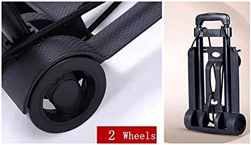Миниатюрна багажная количка RShop на 2 колела, лека Пластмасова количка-переноска, ръчна изработка Сгъваема количка за походи