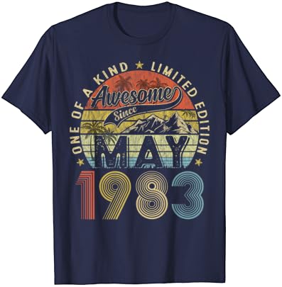 Страхотна Тениска С май 1983 г., годината на Реколтата Подаръци За 40-ия Рожден Ден На Жените