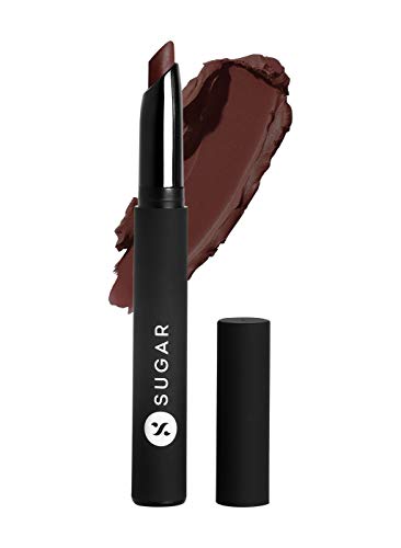 Червило SUGAR Cosmetics Matte Attack Transferproof Lipstick - 10 нюанси (Праскова), Праскова, 2 г Овлажнител, Калена, Мат
