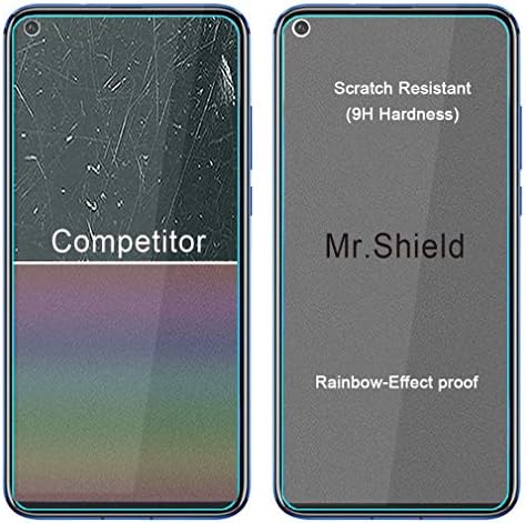 Mr.Shield е Проектиран за Huawei Honor 20 Pro [Закалено стъкло] [КОМПЛЕКТ от 3 теми] Защитно фолио за екрана с доживотна заместител