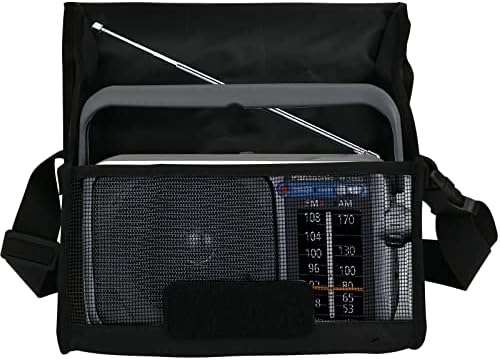 Окото Радиосумка TXEsign за Портативен AM/FM-радио Panasonic RF-2400D с пагон, Калъф за Радио, къси вълни Радиосумка, Пътна Чанта За