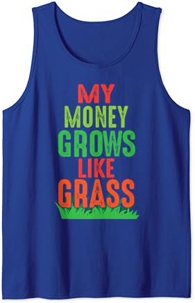 Забавни Тениски За Косачки За Трева - Парите Ми Растат Като Тревата Майк