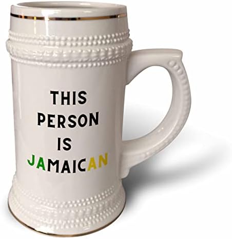 3dRose 3dRose-Сутандре- - Снимка на думи този човек е от Ямайка - чаша за стейна на 22 унция (stn-361812-1)