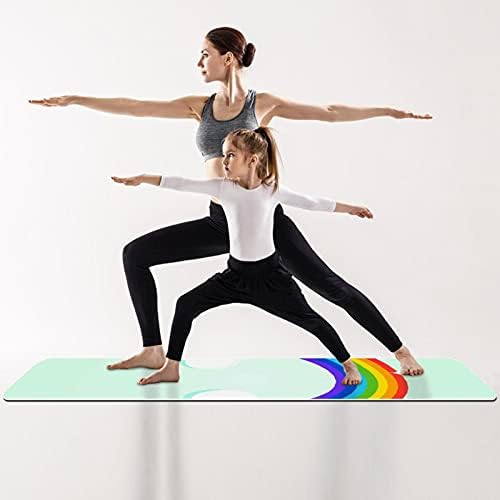 Килимче за Йога Rainbow Design Екологично Чист Нескользящий Подложка за фитнес за Пилатес и упражнения на пода