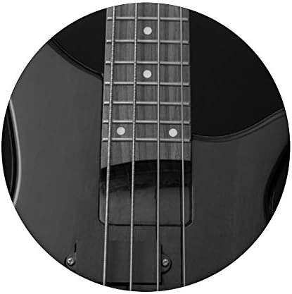 Черна Бас-Китарата е Инструмент За Любителите на Музиката PopSockets С Възможност за смяна на PopGrip