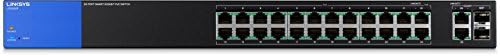 Интелигентен превключвател Linksys Business LGS326P с 24 порта Gigabit PoE+ (192 W) с 2 Гигабитными порта и 2 SFP порта