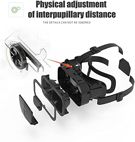 Очила за виртуална реалност Barbato VR Слушалки, Съвместими с вашия телефон Android, Нови Очила за филми, Съвместими с 5-7 Инчови меки