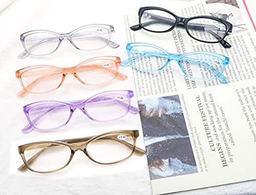 CAWINT Очила за четене С Блокиране на Синя Светлина, Ридеры за Жени, Мъже, Антибликовый Филтър, Леки Компютърни Очила с Пружинным