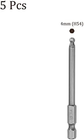 Kozelo 5 бр. Химикалка Отвертка - [3 инча x H1/4x4 mm] Магнитна Отвертка с шестоъгълни глави за пневматични или електроинструменти,
