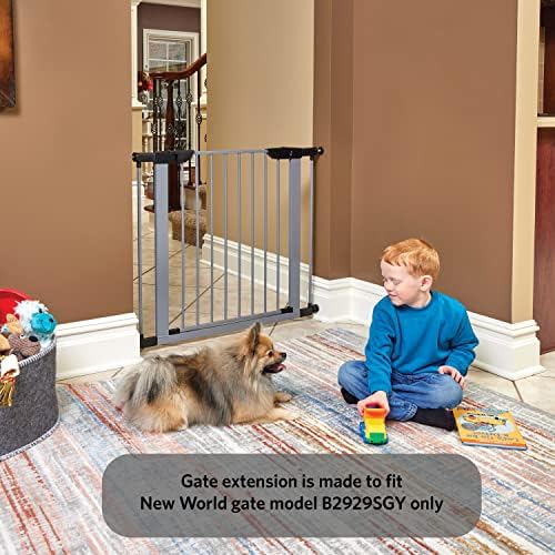 Удължител за кучешки порта New World x 11W 29H светло сив цвят, предназначен за модели B2929SGY, Забележка * на Всеки ред