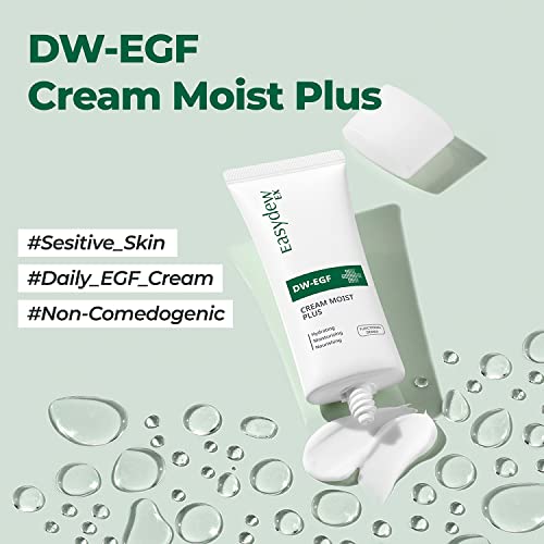 EASYDEW DW-EGF Cream Влажни Plus 1,69 течни унции - Хидратиращ крем за всеки ден с Човешки Эпидермальным фактор на растежа За Чувствителна кожа, за да се поддържа баланс на масла