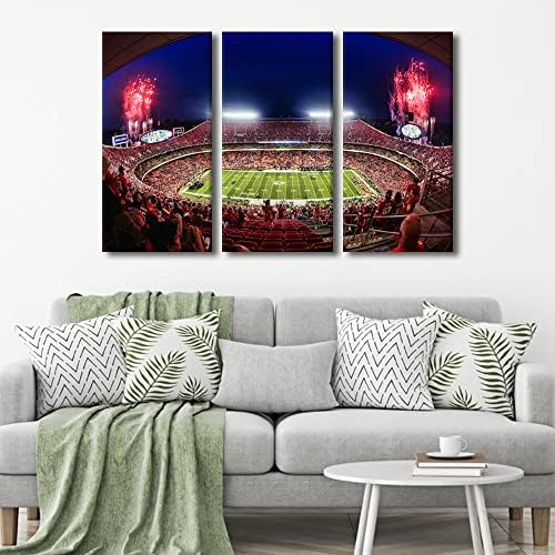 Платно, Стенно изкуство, картина в стил Американски Футбол за всекидневната, украса на спортния стадион Лидери, Канзас Сити,
