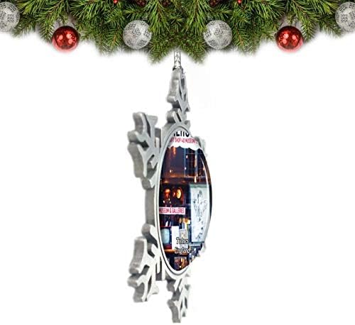 Умсуфа Белите Планини на Ню Хемпшир в САЩ Коледен Орнамент за Украса на Елхата Crystal Метален Сувенир Подарък