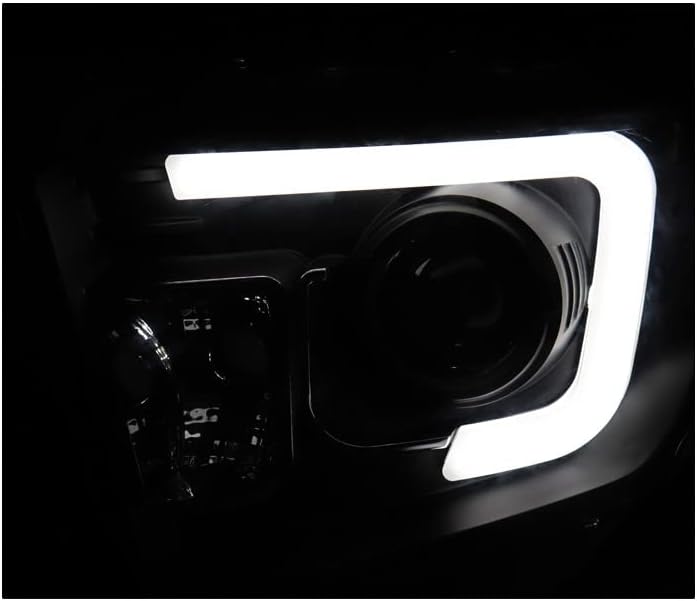 ZMAUTOPARTS Led Черни/Димни Проекторные Фарове с 6,25 Сини led светлини DRL За Toyota Tundra 2014-2019