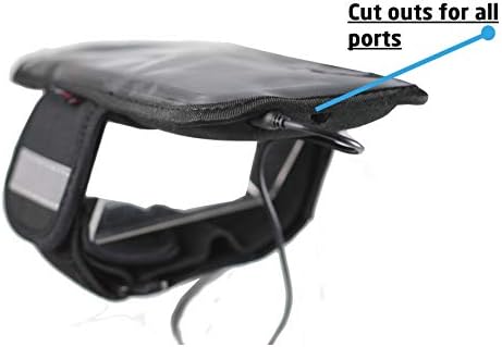 Водоустойчива спортна превръзка Navitech Black за бягане /Колоездене, съвместима с Nokia 3.1 A
