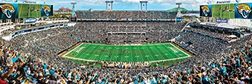 Шедьоври на Спортната пъзел от 1000 части - Панорамна гледка от центъра на NFL Джаксънвил Ягуарз - 13 x 39