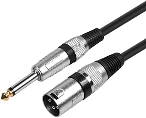 Конектор за микрофонного кабел SEASD 6,35 mm 6,5 mm Plug към XLR 6,3 мм, аудио кабел С 1/4 Говорител Китара Усилвател AMP