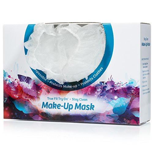 Маска за грим True Fit Try On - Еднократна Козметична маска за лице - Предпазва лицето и косата - 25 броя в кутия