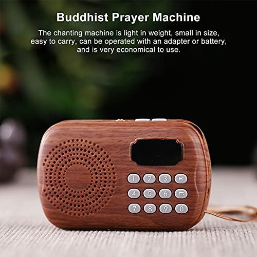 Tnfeeon Буда Machine Будистки Музикален Плейър Лесен Малък Обем Лесно се Пренася Будистка Молитва Машина 3,1 x 2,0 x 0,8 инча
