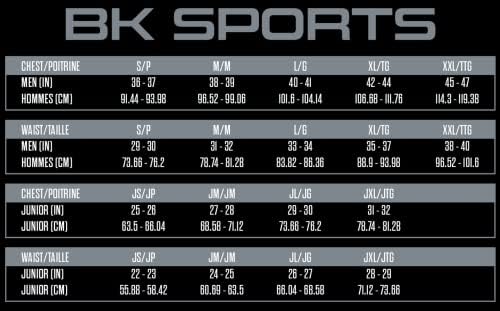 Мъжки ризи BK Sports Бамбук с дълъг ръкав - Компресия Ризи с кръгло деколте за мъже, Ежедневни тениски с базов слой - Черен