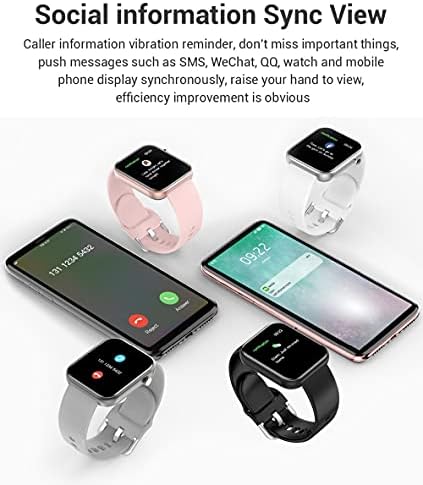 Смарт часовници Nanphn за телефони с Android и iOS, съвместими с iPhone, Samsung, Спортни смарт часовник със сензорен екран 1,75