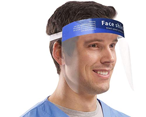 Dearskin 2 бр. Множество Защитна маска за лице, Пластмасова Защитна маска За лице, Регулируем Прозрачна Защитна Маска за лицето, от спрей,