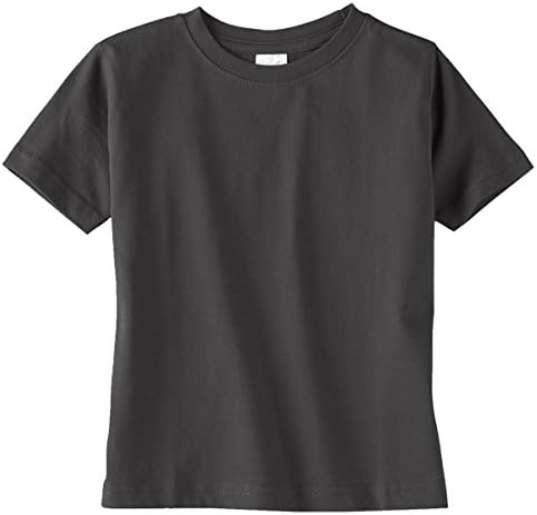 Тениска от мека джърси с кръгло деколте от кроличьих Кожи за деца, CHRCL, въглен 4 Т