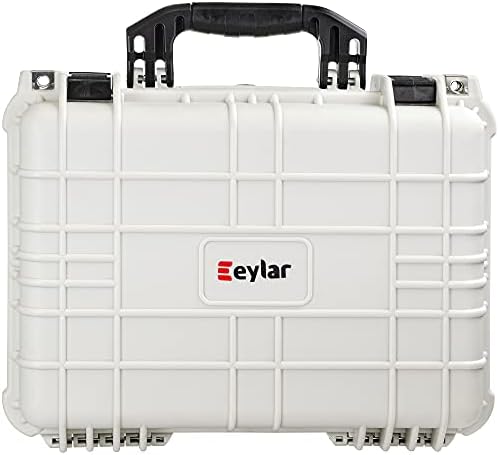 Eylar Standard 16 на Екипировка, Оборудване, Твърд Калъф за фотоапарат, Водоустойчив с поролоном по стандартите на TSA (Бял)