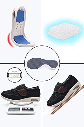 Yibobay Диабет и обувки за мъже Широчина X-Широки Обувки за възрастни Хора-Широка Обувки за Мъже Пешеходната обувки Регулируема закопчалка
