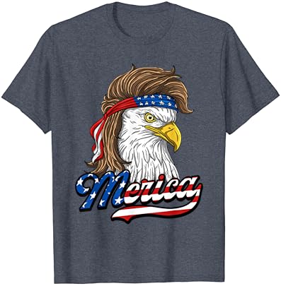 Тениска Merica - Патриотичен американски Орел Свобода - 4 юли
