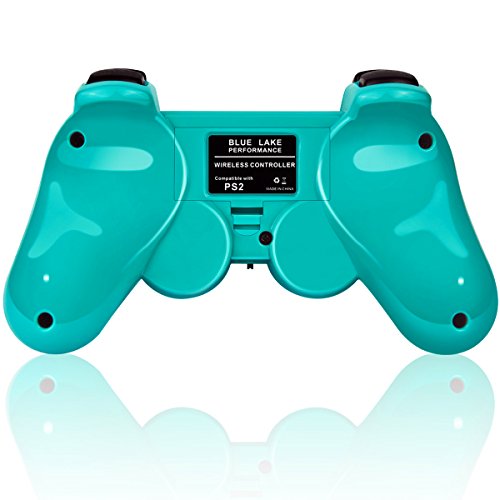 Безжичен контролер 2.4 G, съвместим с Sony Playstation 2 PS2 (оранжев + зелен)
