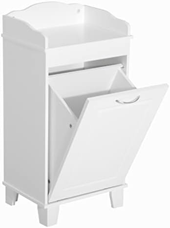 шкафове за съхранение в банята n / a Бели Шкафове за баня на 31-Инчов Наклонена Кошница за дрехи, Отделно Стоящи Кошница за съхранение в дома (Цвят: A, размер: както е пок