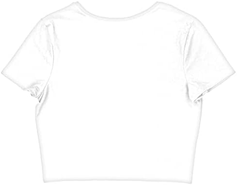 Дамски Укороченная тениска Ню Йоркския университет - Съкратен топ NYU - Готина тениска с графичен дизайн