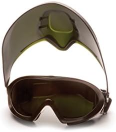 Защитни очила Pyramex Capstone Shield и маска за пълна защита на лицето