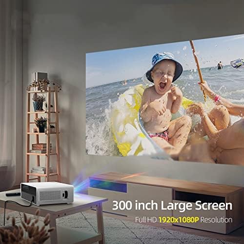ZSEDP Led Проектор Full видео проектор 7500 Лумена Projektor 4k Видео в прожектор Прожектор Мобилен Телефон за Домашно Кино