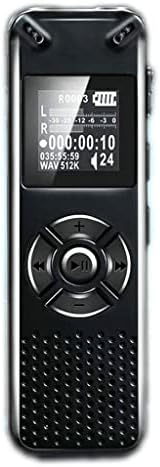 DLOETT Професионален Цифров Аудиомагнитофон с гласово активиране, Записывающий диктофон WAV MP3-плейър (Цвят: както е показано на снимката размер: 32 GB)