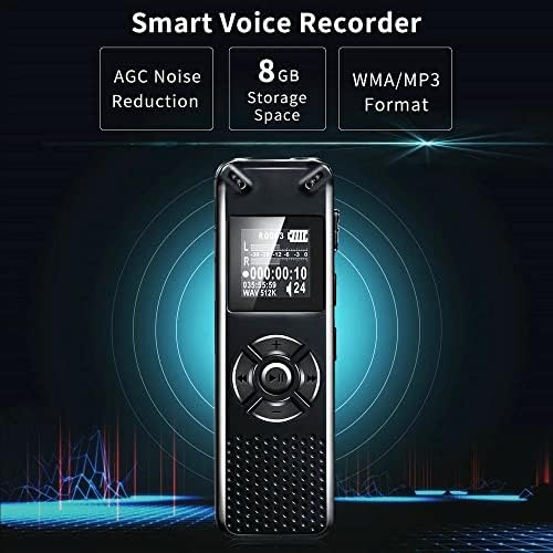 DLOETT Професионален Интелигентен Цифров Диктофон с гласово Преносим Звукозаписывающий Диктофон, MP3-recorder (Размер: 32 GB)